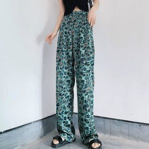 Pantalon Léopard Satin