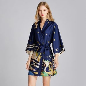 Kimono Femme Satin Japonais