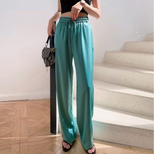 Pantalon Satin Vert