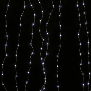 Rideau Lumineux 2x1,5m Blanc froid 300 Led Ext.