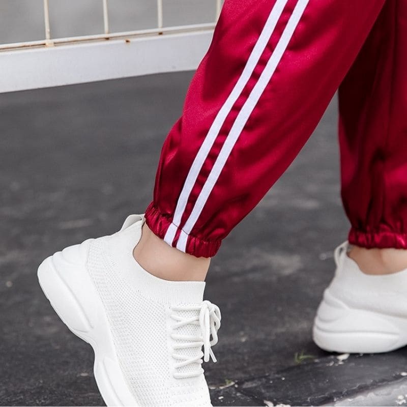 Pantalon Satin Rouge – Image 4