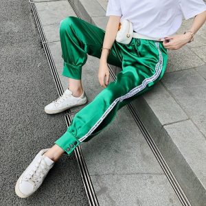 Pantalon Satin Femme