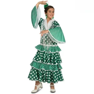 Déguisement Andalouse Alba Vert fille