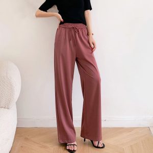 Pantalon Satin Rose