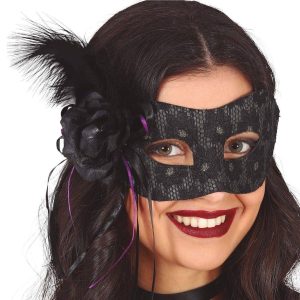 antifaz-negro-pluma.jpgv1742822475 Loup noir avec plumes