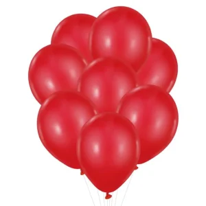 Sac de 8 Ballons Rouges en Latex