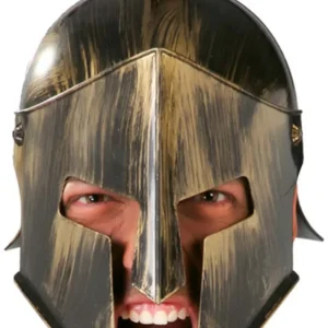 Casque Spartiate Doré