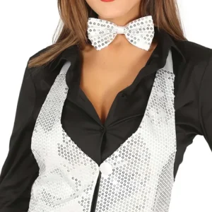 Gilet Paillettes Argent femme