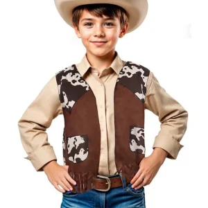 Gilet de Cowboy Marron enfant