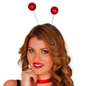 Serre-Tête à Boules Rouges Pailletées