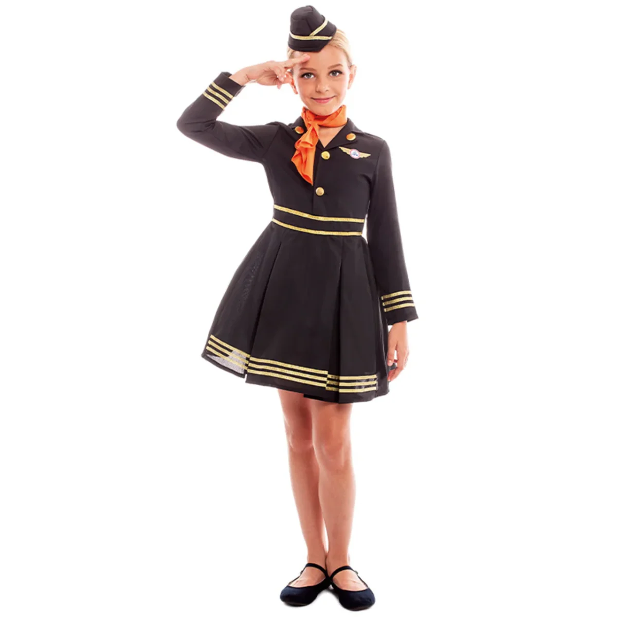 Déguisement d'Hôtesse Élégante fille