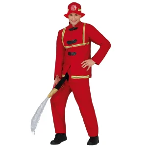 Déguisement de Pompier avec Lance pour adulte
