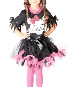 Déguisement Tête de Mort Noeuds fille