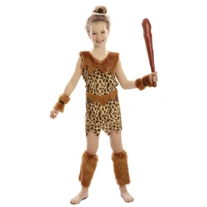 Déguisement d'Homme des Cavernes pour fille