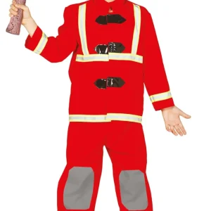 Déguisement de pompier rouge pour enfant