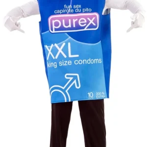 Déguisement Boite de préservatifs XXL adulte