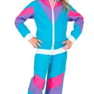 Déguisement Survêtement Bleu Années 80 enfant