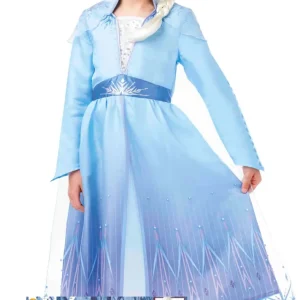 Déguisement Elsa Frozen™ La Reine des Neiges 2 avec Perruque pour fille