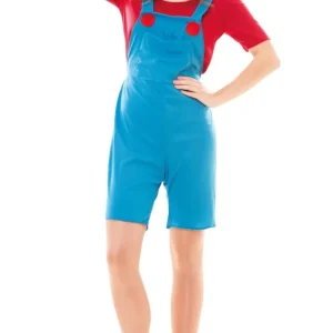 Déguisement de Plombière Rouge pour femme