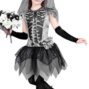 Déguisement Mariée Fantôme en Dentelle pour fille