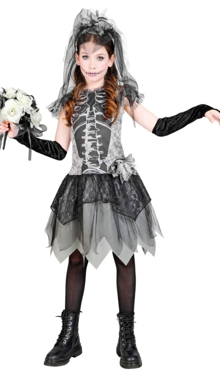 Déguisement Mariée Fantôme en Dentelle pour fille – Image 2