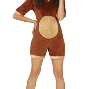 Déguisement ours à capuche femme