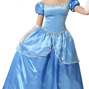 Déguisement princesse bleue pour femme