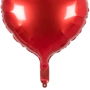 Ballon d'aluminium à cœur rouge