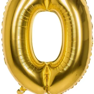Ballon Numéro 0 Or 86cm