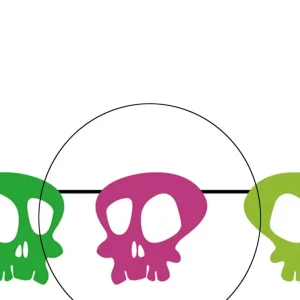 Guirlande Tête de Mort Néon