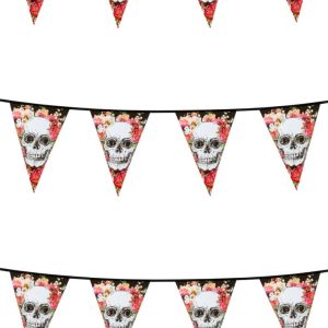 Guirlande de Dia de Los Muertos Fleurs