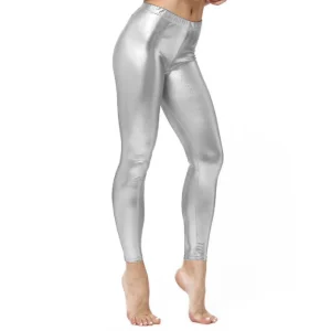 Legging Argenté Métallisé adulte