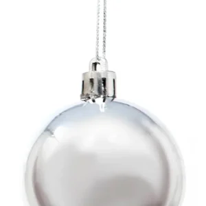 Pack 6 Boules Argentées Brillante