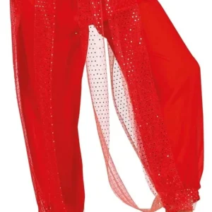 Pantalon de Danse Orientale Rouge