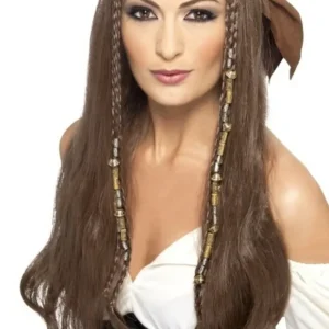 Perruque de Pirate Marron