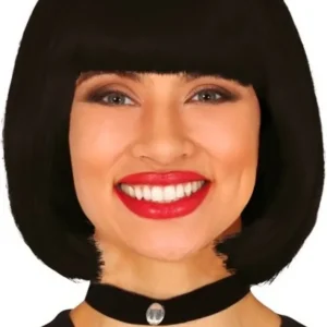 Perruque Noire Midi Eco