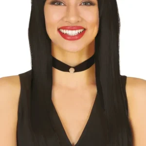 Perruque Noir Cheveux Longue Eco