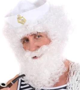 Perruque et Barbe Frisée Couleurs