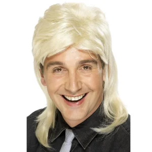 Perruque Mullet Blonde Années 80