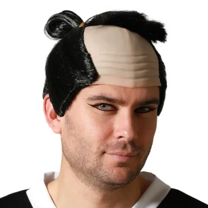 Perruque de Samurai avec Queue de Cheval