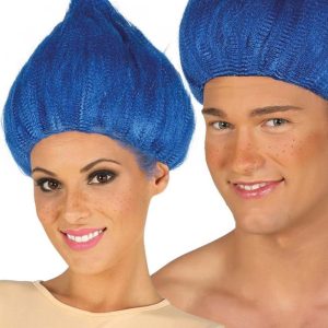 Perruque de Troll Pointue Bleue