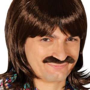 Perruque et moustache Années 70