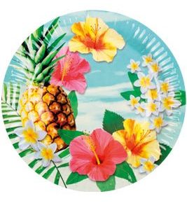 Assiettes Hawaï Paradise