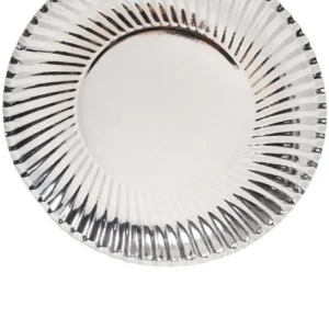 Assiettes Argentées Métallisées