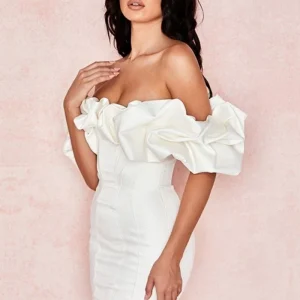 Robe Blanche en Satin
